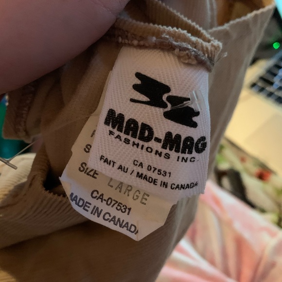 Vintage Tan Corduroy Sleeveless Midi Shift Dress - Picture 9 of 9